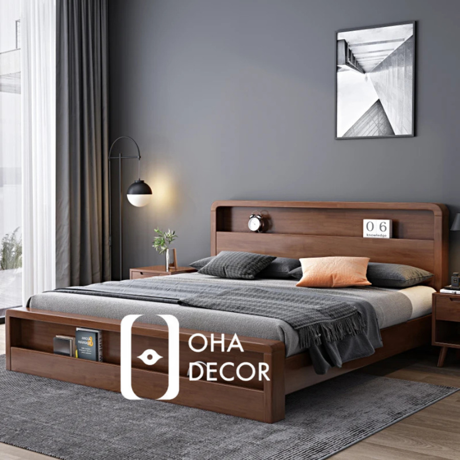 Giường Gỗ Phong Cách Hiện Đại BED031