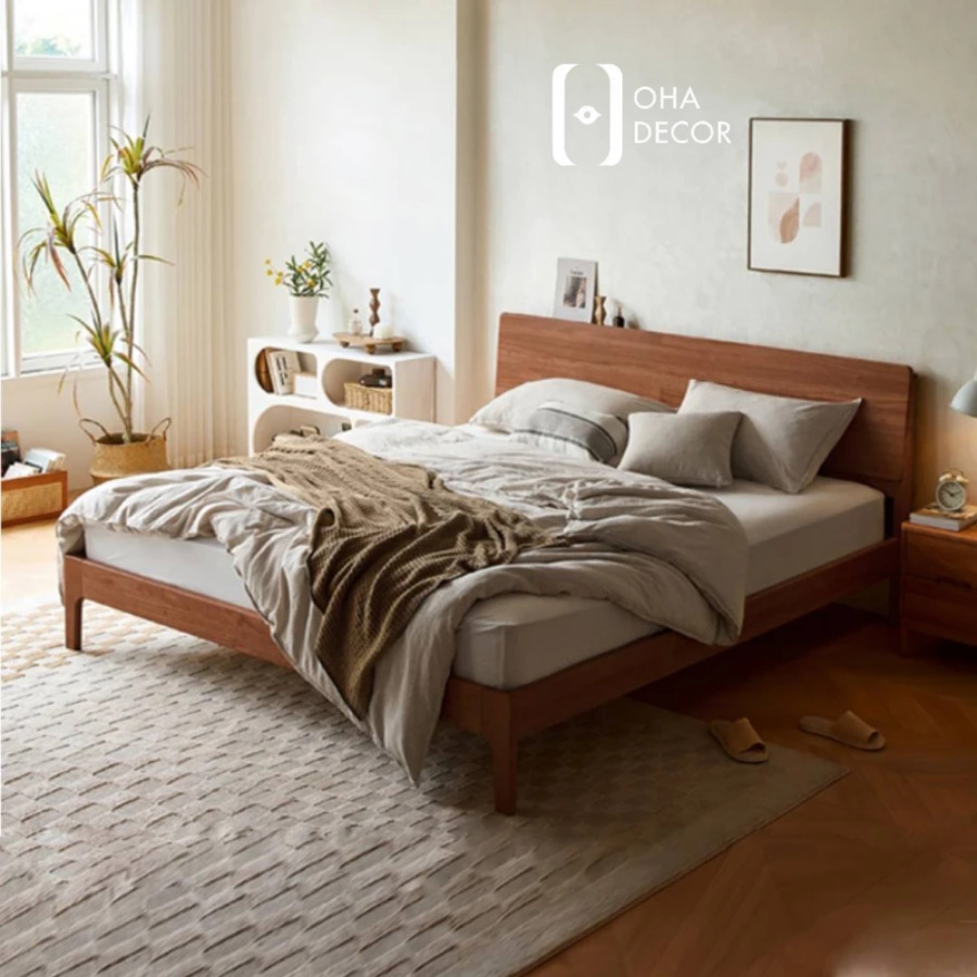 Giường Ngủ Gỗ Tự Nhiên Phong Cách Hàn 1 Giới thiệu Giường Ngủ Gỗ Tự Nhiên Phong Cách Hàn