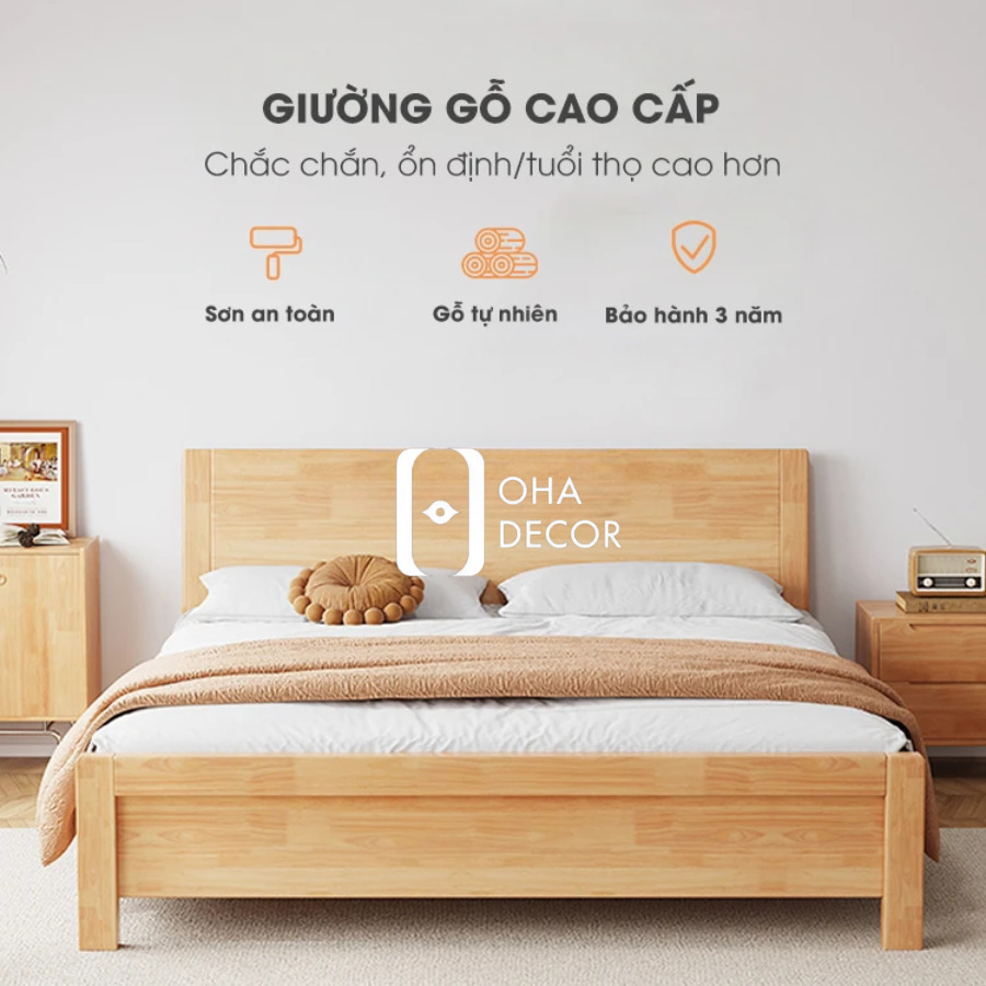Giường Gỗ Tự Nhiên Thiết Kế Kết Cấu Chắc Chắn 2 Chức năng của Giường Gỗ Tự Nhiên Thiết Kế Kết Cấu Chắc Chắn