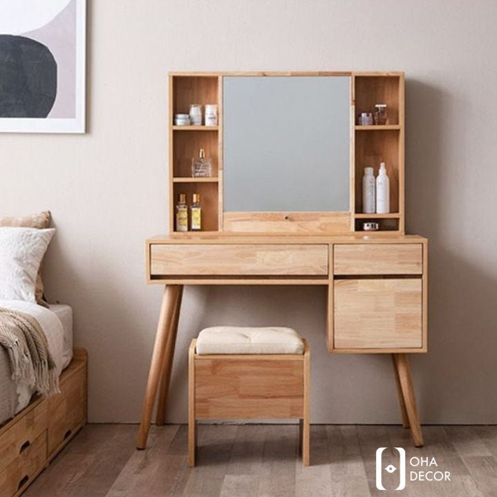 Bàn Trang Điểm Gỗ Tự Nhiên Cao Cấp TPHCM – Vẻ Đẹp Tinh Tế Cho Không Gian Hiện Đại 4 Ứng dụng thực tế trong không gian sống tại TPHCM