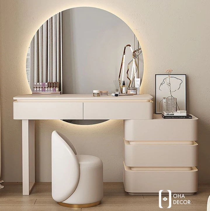 Ứng dụng thực tế của bàn trang điểm gỗ tự nhiên hiện đại trong không gian sống tại Hà Nội