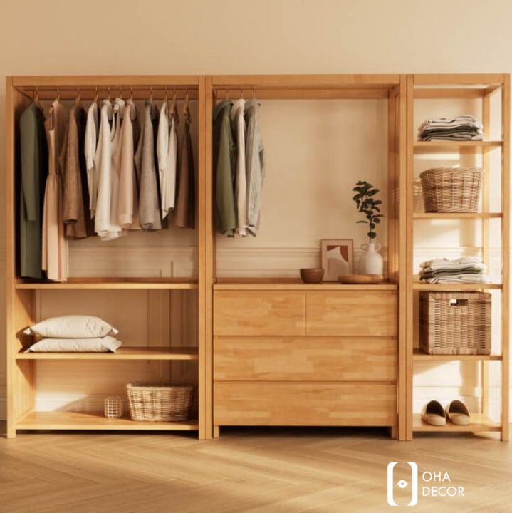 Kệ Treo Quần Áo Thiết Kế Tối Giản, Hiện Đại Tại Đà Nẵng – Tối Ưu Thẩm Mỹ Cho Không Gian Sống Hiện Đại 4 Ứng dụng thực tế và quy trình đặt hàng tại OHA Decor Đà Nẵng