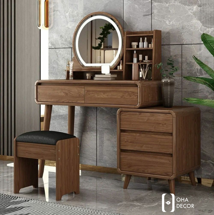 Bàn Trang Điểm Gỗ Tự Nhiên Hiện Đại tại Hà Nội – Sự Lựa Chọn Hoàn Hảo Cho Không Gian Sống Sang Trọng 2 Vì sao bàn trang điểm gỗ tự nhiên hiện đại được ưa chuộng tại Hà Nội?