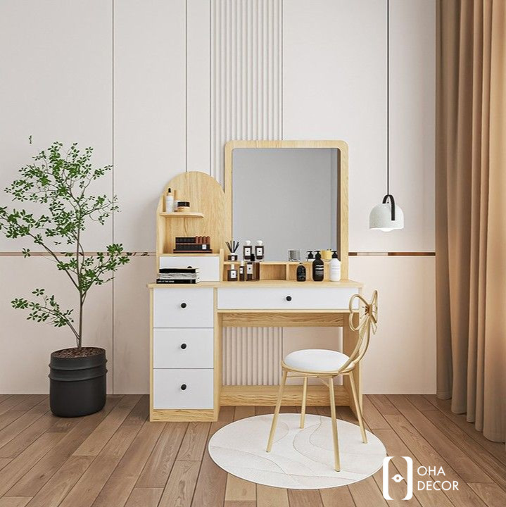 Gợi Ý Bàn Trang Điểm Gỗ Tự Nhiên Thiết Kế Hiện Đại Tại Đà Nẵng – Tối Ưu Công Năng Và Thẩm Mỹ Cho Phòng Ngủ 2 Xu hướng bàn trang điểm gỗ tự nhiên thiết kế hiện đại tại Đà Nẵng