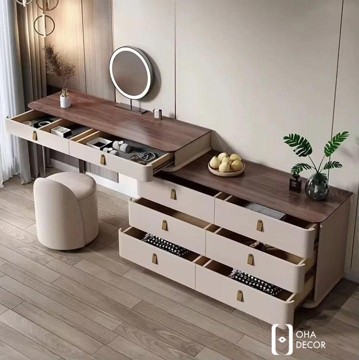 Bàn Trang Điểm Gỗ Tự Nhiên Tích Hợp Tủ Lưu Trữ tại Đà Nẵng – Sự Lựa Chọn Đẳng Cấp Cho Không Gian Hiện Đại 2 Lý do bàn trang điểm gỗ tự nhiên tích hợp tủ lưu trữ được ưa chuộng tại Đà Nẵng