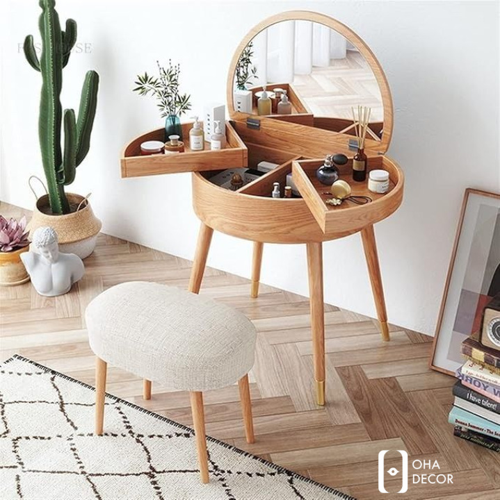 Xu hướng bàn trang điểm gỗ tự nhiên tại TPHCM