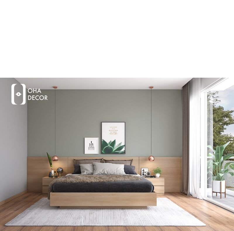 Giường gỗ tự nhiên