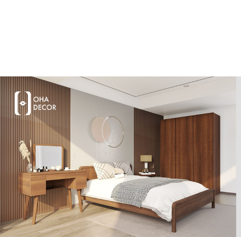 Giường Gỗ Tự Nhiên Thiết Kế Kết Cấu Chắc Chắn Tại Huế – Bền Vững, An Toàn Và Sang Trọng 2 Trang trí phòng ngủ với gỗ tự nhiên