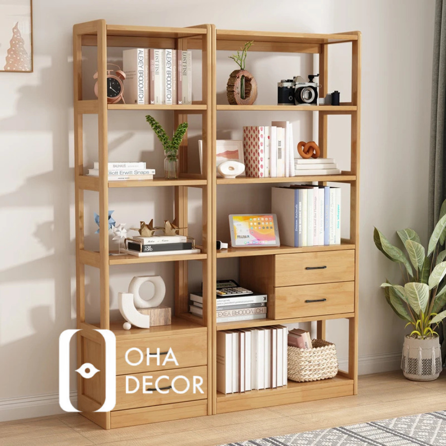 Mẫu Kệ Sách Đa Năng Gỗ Tự Nhiên