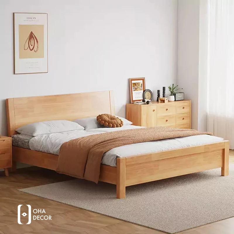 Trang chủ 16 Giường gỗ tự nhiên phong cách tối giản