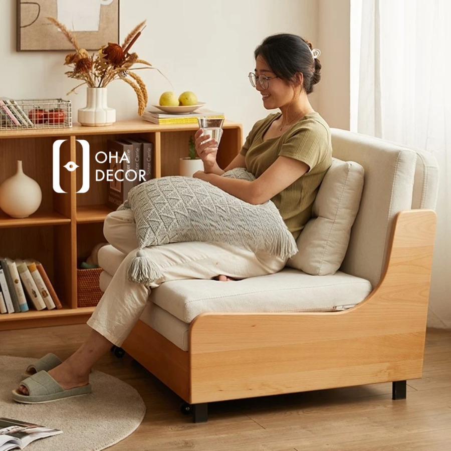 Sofa Giường Gấp Mở Linh Hoạt Gỗ Tự Nhiên 3 tu quan ao go go do 1 1 4