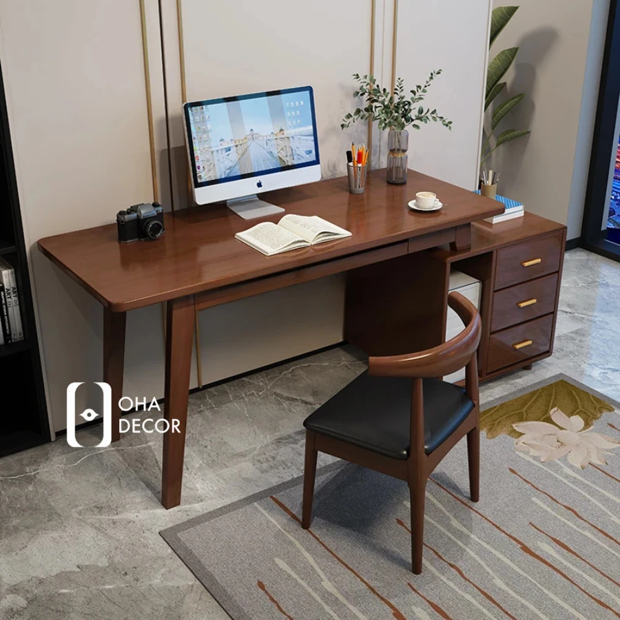 Bàn Máy Tính Đa Năng Gỗ Tự Nhiên 2 tu quan ao go go do 1