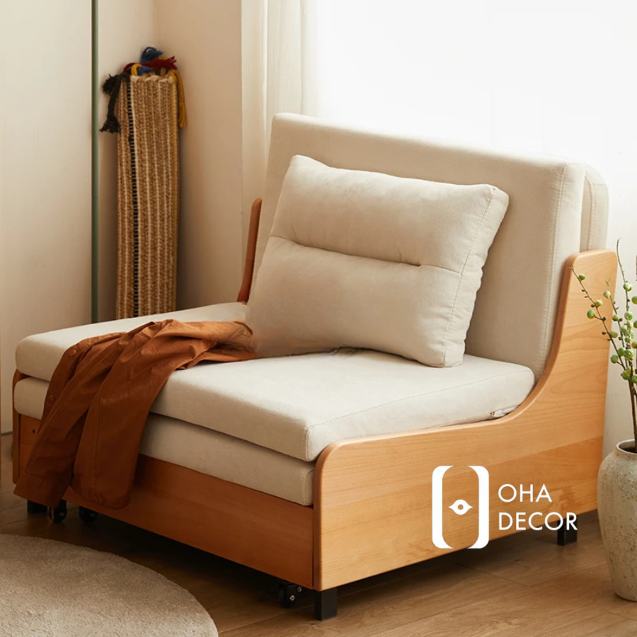 Sofa Giường Gấp Mở Linh Hoạt Gỗ Tự Nhiên 2 tu quan ao go go do 2 2 1