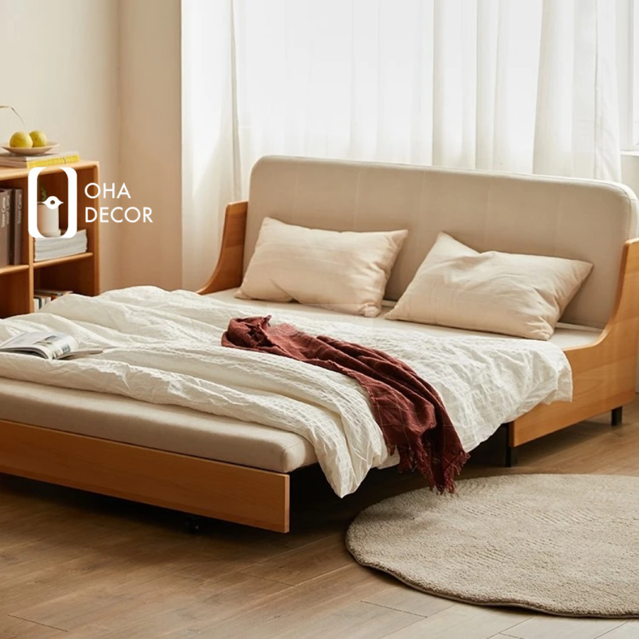 Sofa Giường Gấp Mở Linh Hoạt Gỗ Tự Nhiên 4 tu quan ao go go do 3 1 2