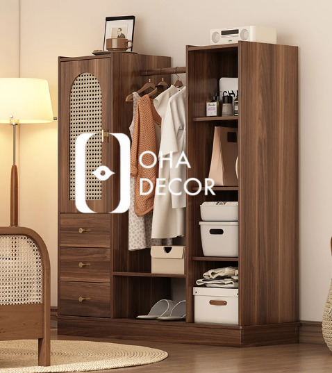 5 Mẫu Tủ Treo Quần Áo Đa Năng Gỗ Tự Nhiên HCM Đẹp Nhất 2025 2 Tủ Treo Quần Áo Đa Năng Gỗ Tự Nhiên