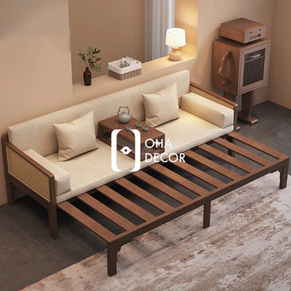 Sofa Giường Đa Năng Linh Hoạt Kết Hợp Cánh Mây