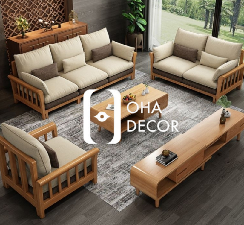Top 10 Mẫu Sofa Gỗ Tự Nhiên Quảng Bình Đẹp Nhất 2025 – Chất Lượng Cao Cấp Từ Oha Decor 3 Sofa gỗ tự nhiên