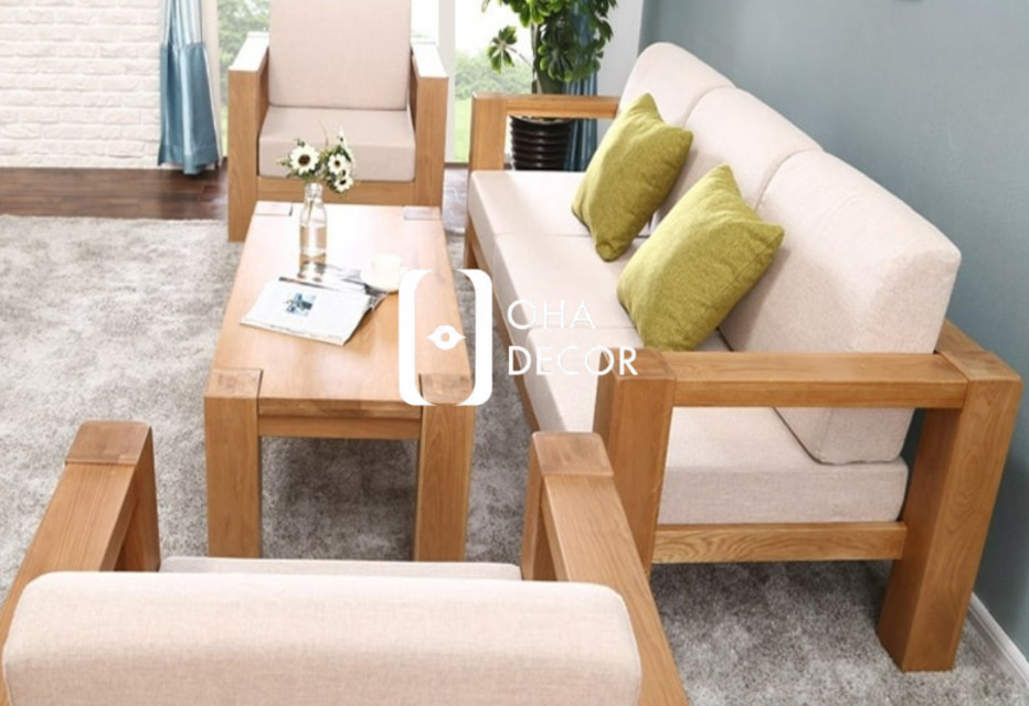 Top 10 Mẫu Sofa Gỗ Tự Nhiên Quảng Bình Đẹp Nhất 2025 – Chất Lượng Cao Cấp Từ Oha Decor 4 Sofa gỗ tự nhiên