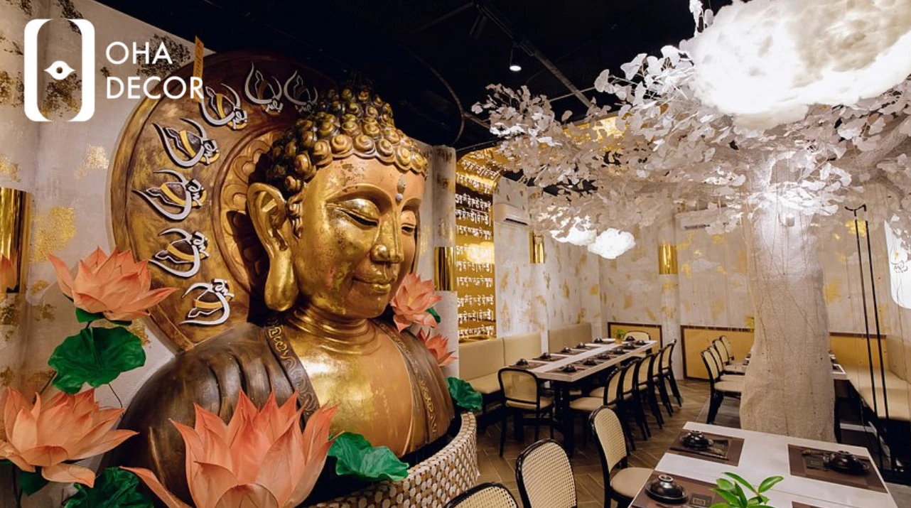 Dự án nhà hàng chay đã hoàn thiện Oha Decor