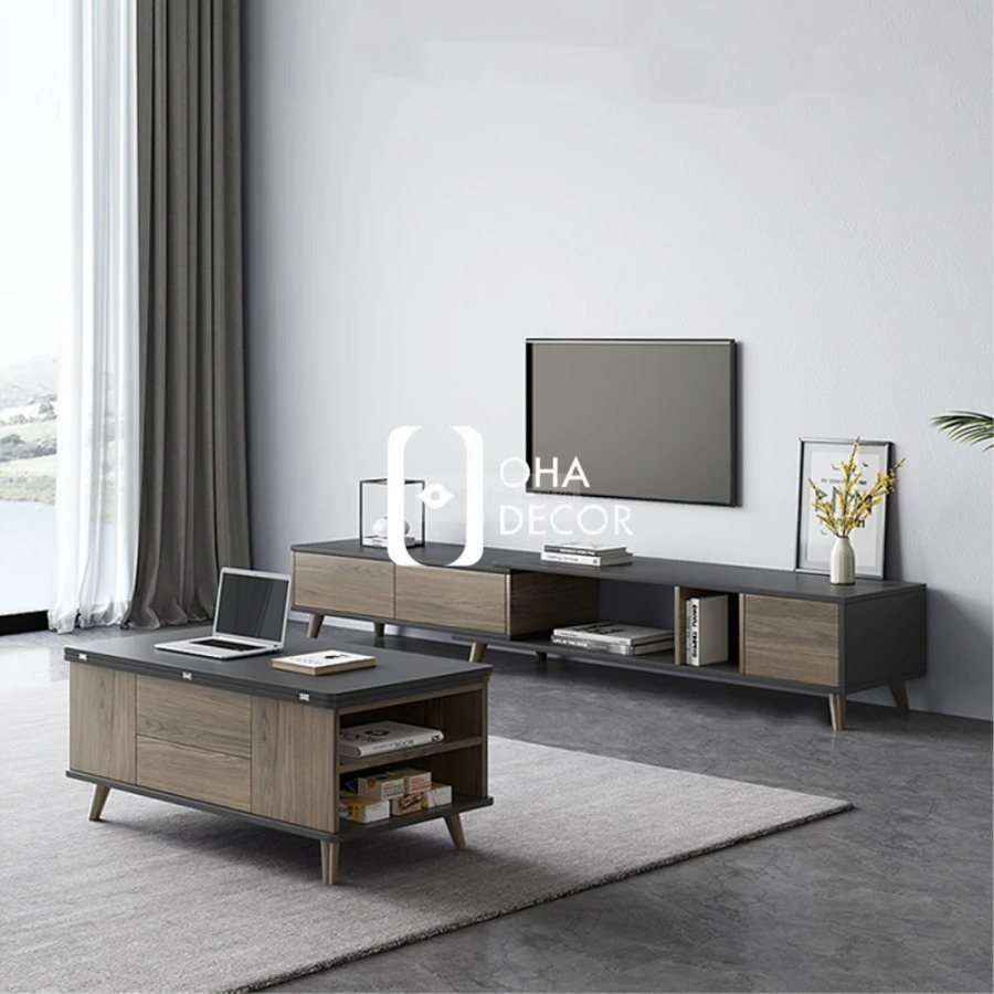 Bàn thông minh đa năng Hà Nội tại Oha Decor với cơ chế kéo dài linh hoạt. Bàn thông minh đa năng Hà Nội