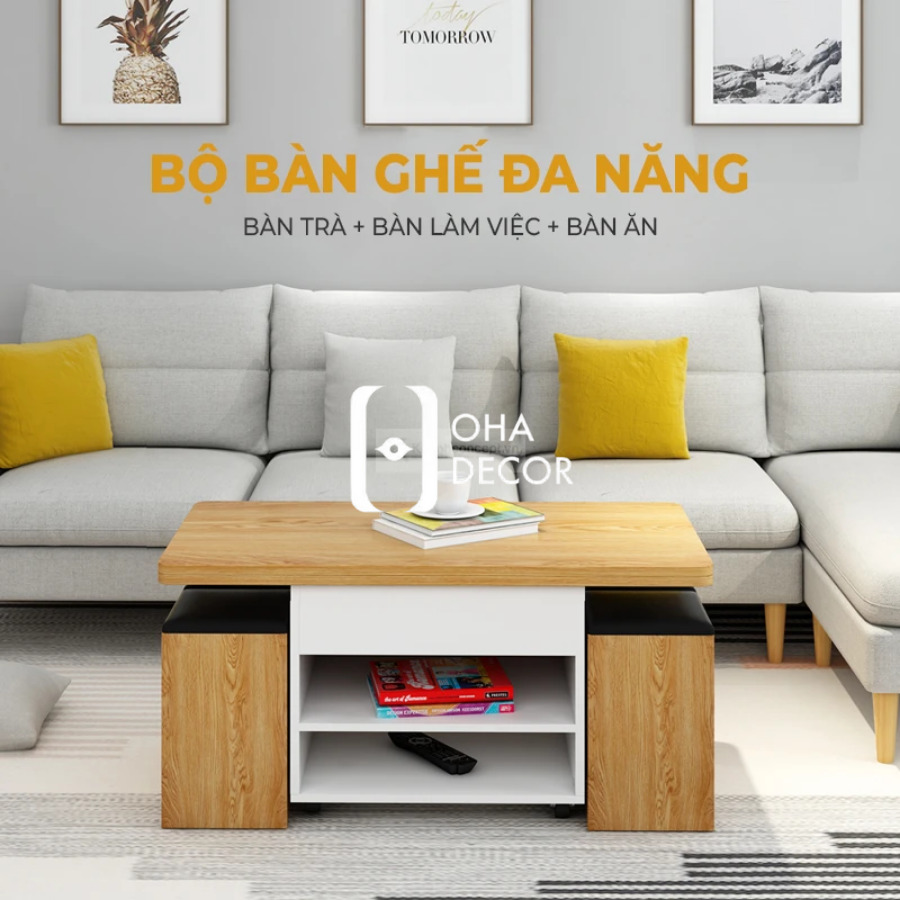 Mô tả: Bàn thông minh kết hợp ghế tiện lợi HCM tối ưu không gian nhỏ. Bàn thông minh kết hợp ghế tiện lợi HCM