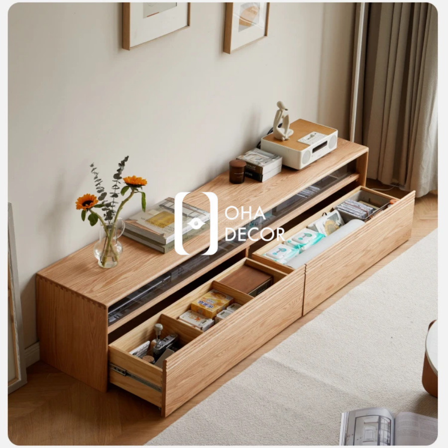 Tủ tivi kệ tv gỗ tự nhiên Đà Nẵng tại Oha Decor với chất lượng vượt trội. Tủ Tivi Kệ TV Gỗ Tự Nhiên Hà Nội