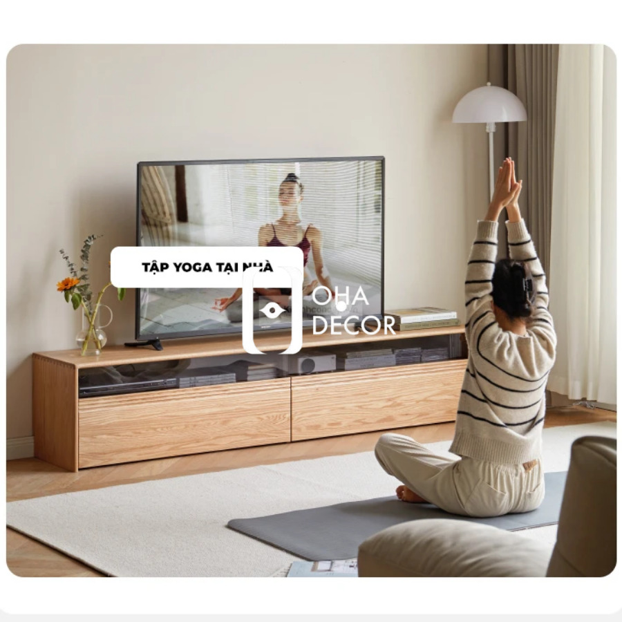 Phối hợp tủ tivi kệ tv gỗ tự nhiên Đà Nẵng với nội thất để tạo không gian hài hòa. Tủ Tivi Kệ TV Gỗ Tự Nhiên Hà Nội