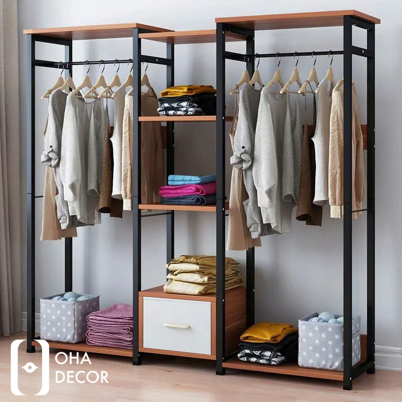 Kệ Treo Quần Áo Gỗ Cao Cấp - Giải Pháp Lưu Trữ Thông Minh Cho Mọi Không Gian Quảng Ngãi 5 kệ treo quần áo gỗ