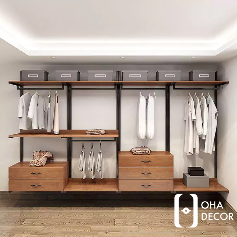 Kệ Treo Quần Áo Gỗ Cao Cấp - Giải Pháp Lưu Trữ Thông Minh Cho Mọi Không Gian Quảng Ngãi 1 kệ treo quần áo gỗ
