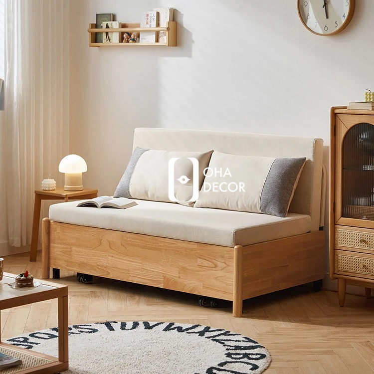 Sofa Giường Gỗ Mở Rộng Tự Nhiên Phong Cách Hiện Đại Cho Gia Đình Tại Quảng Ngãi 3 Sofa Giường Gỗ Mở Rộng