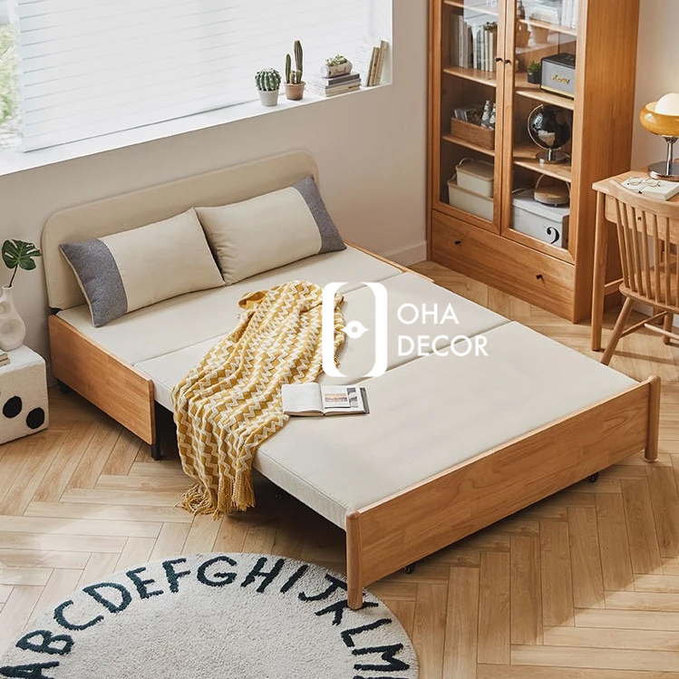 Sofa Giường Gỗ Mở Rộng Tự Nhiên Phong Cách Hiện Đại Cho Gia Đình Tại Quảng Ngãi 5 Sofa Giường Gỗ Mở Rộng
