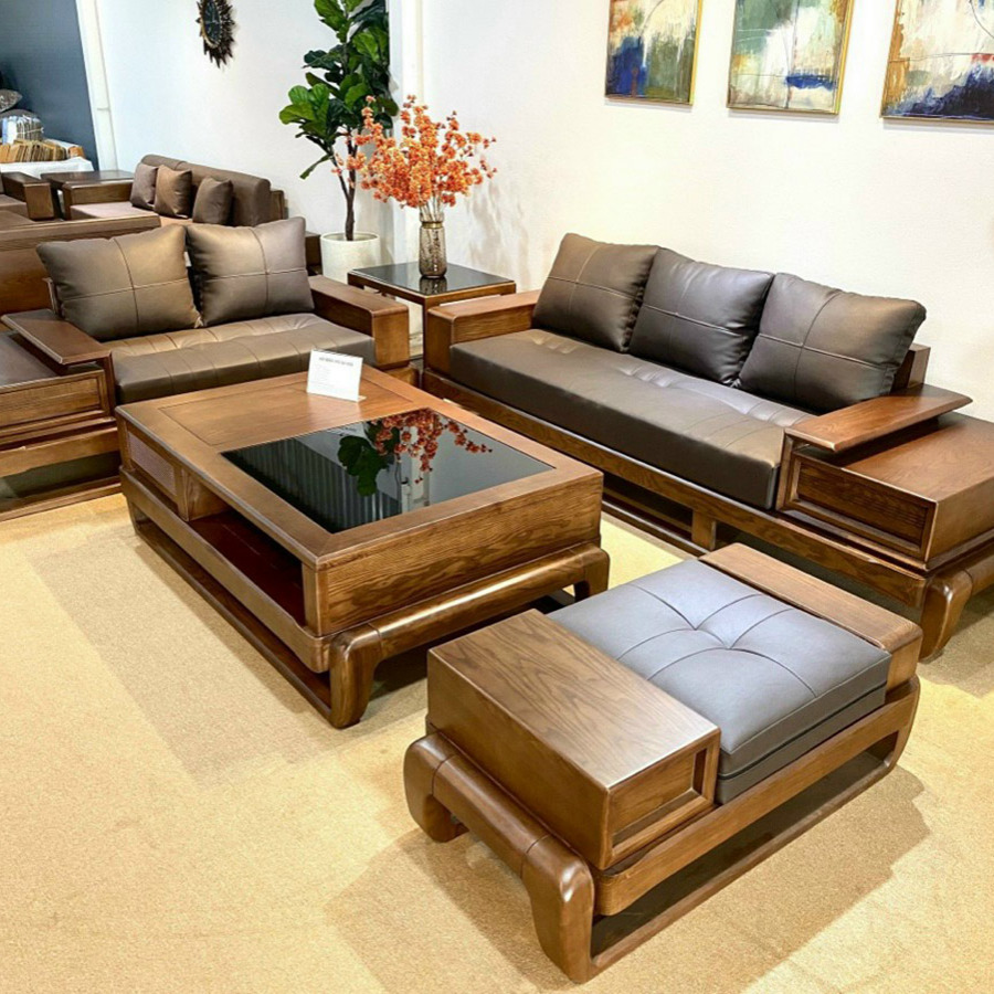 Mô tả: Sofa gỗ tự nhiên HCM mang phong cách sống tinh tế và hiện đại. Sofa gỗ tự nhiên HCM