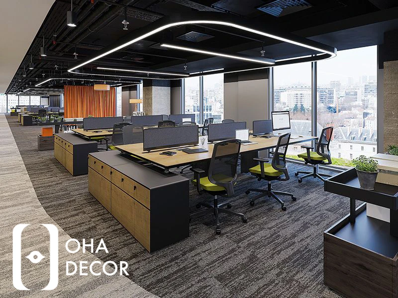 thi công văn phòng