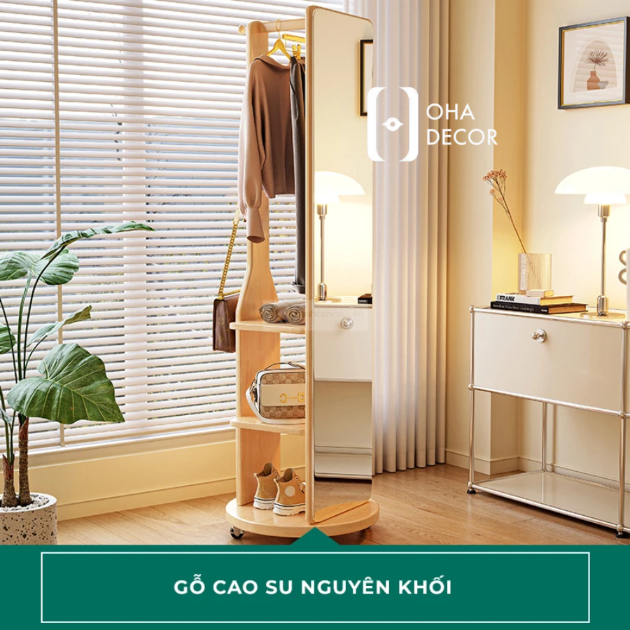 Kệ Gương Toàn Thân Tích Hợp Móc Treo Hiện Đại 2 tu quan ao go go do 1