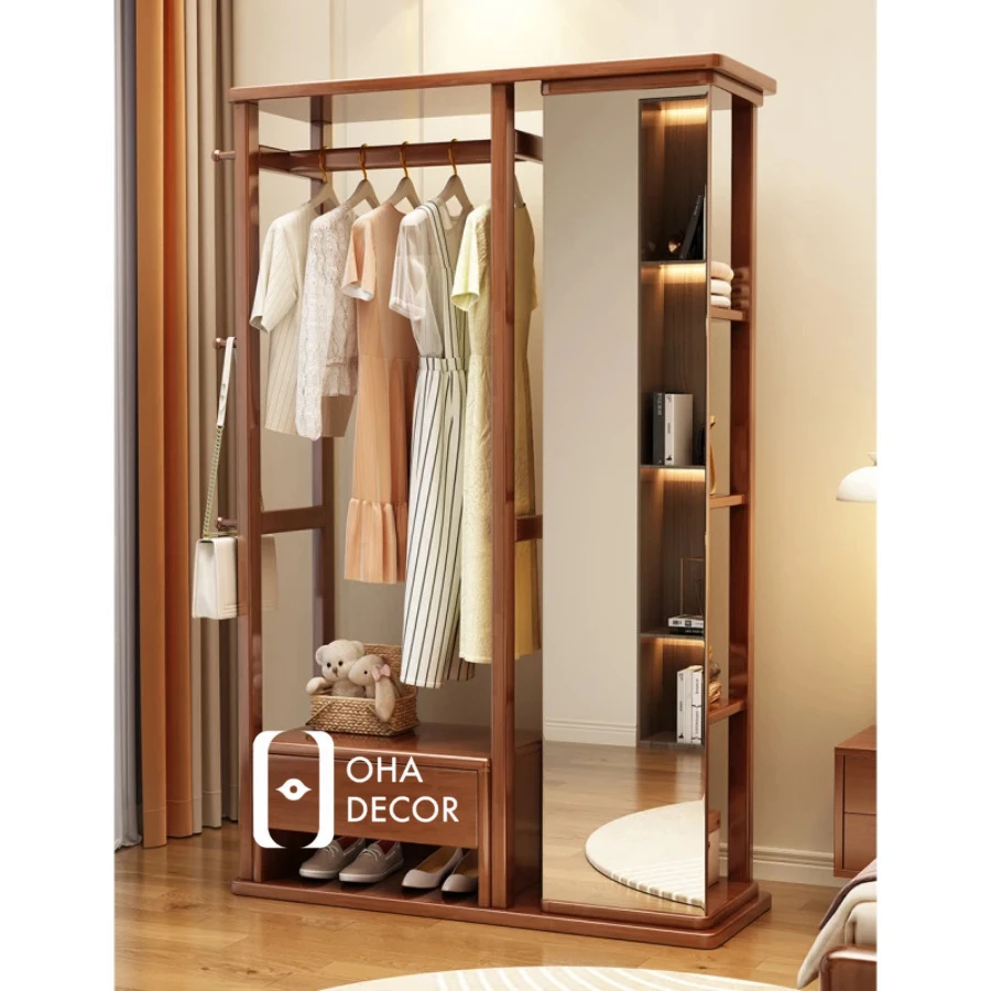 Kệ Gương Kết Hợp Giá Treo Quần Áo 1 Kệ gương kết hợp giá treo quần áo