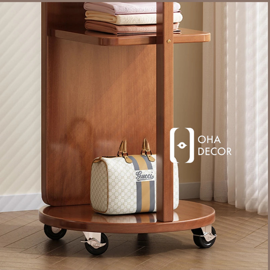 Kệ Gương Tích Hợp Bánh Xe, Di Chuyển Linh Hoạt 2 tu quan ao go go do 2 2 1