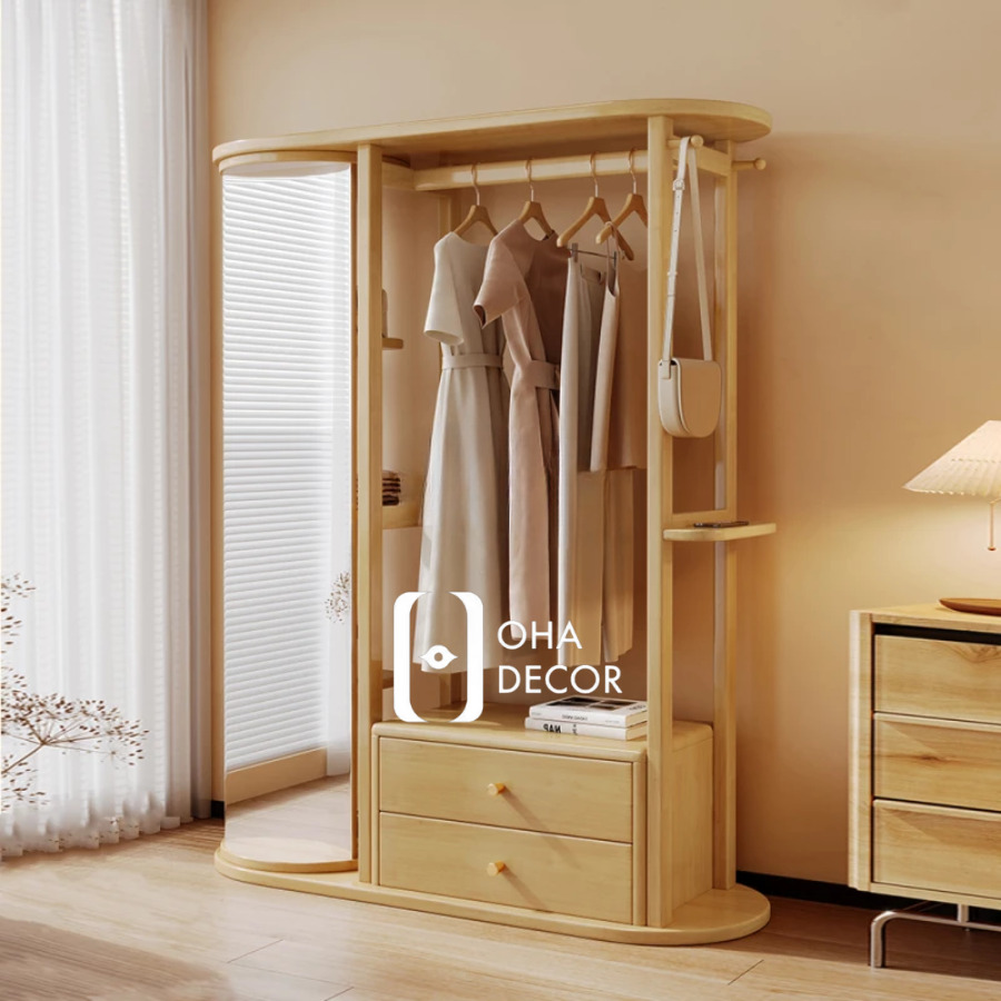 Kệ Gương Tích Hợp Móc Treo Và Ngăn Kéo Tiện Lợi 2 Kệ Gương Tích Hợp Móc Treo Và Ngăn Kéo Tiện Lợi