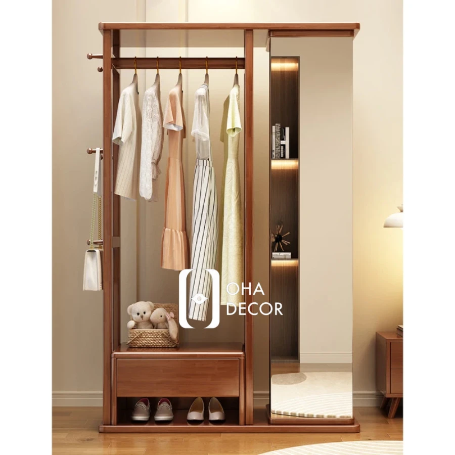 Kệ Gương Kết Hợp Giá Treo Quần Áo 2 tu quan ao go go do 2 2 5