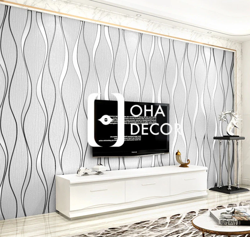 giấy dán tường phòng khách chung cư Quảng Ngãi