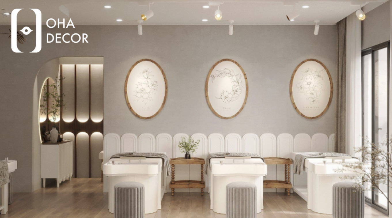 Top 10 bí quyết thiết kế thi công spa đẹp HCM năm 2025 3 thiết kế thi công spa đẹp