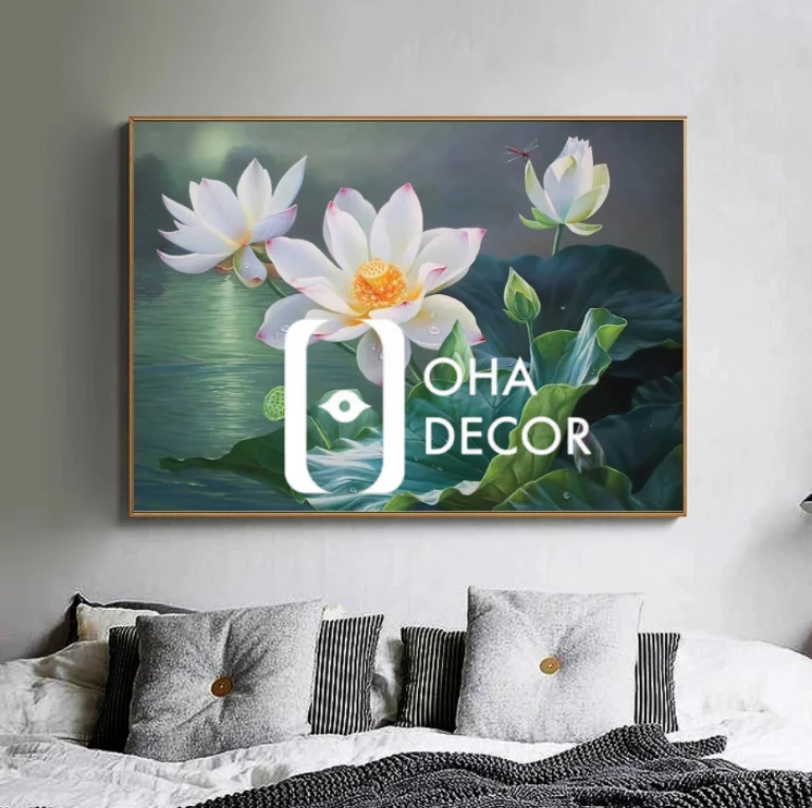 Top 10 Tranh Lụa Hoa Sen Phú Thọ Đẹp Nhất Và Ý Nghĩa Phong Thủy Sâu Sắc Năm 2025 5 tranh lụa hoa sen