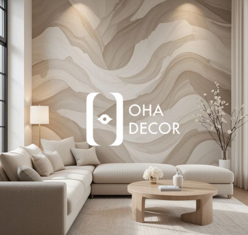 Top 9 mẫu giấy dán tường phòng khách chung cư Quảng Ngãi đẹp nhất 2025 – Oha Decor 4 giấy dán tường phòng khách chung cư Quảng Ngãi