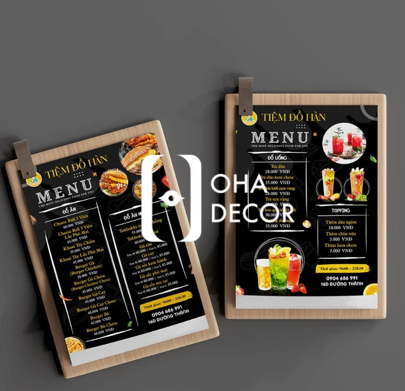 Top 10 lợi ích khi sử dụng dịch vụ in menu fomex Bắc Ninh 1 In menu fomex
