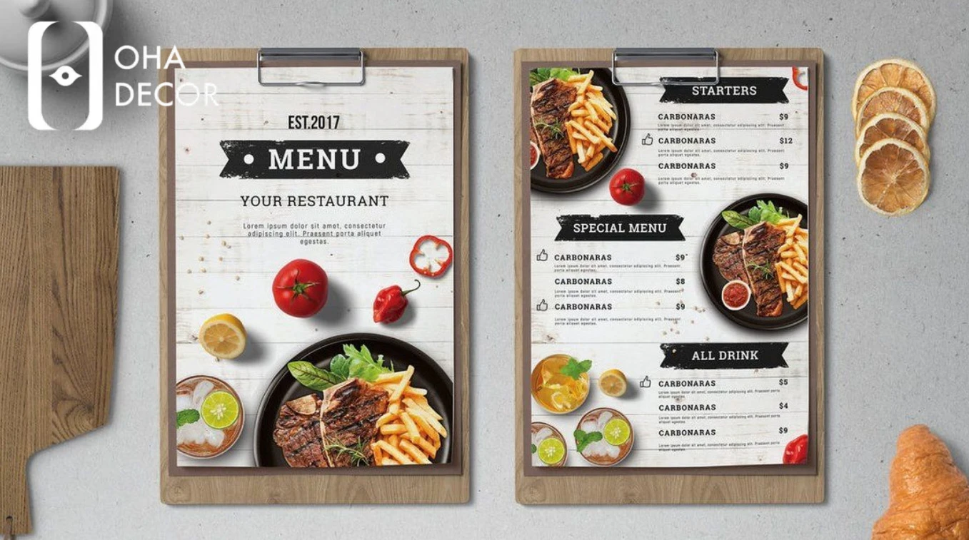 Top 10 lợi ích khi sử dụng dịch vụ in menu fomex Bắc Ninh 5 In menu fomex