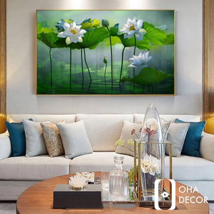 Top 10 Tranh Lụa Hoa Sen Phú Thọ Đẹp Nhất Và Ý Nghĩa Phong Thủy Sâu Sắc Năm 2025 1 tranh lụa hoa sen