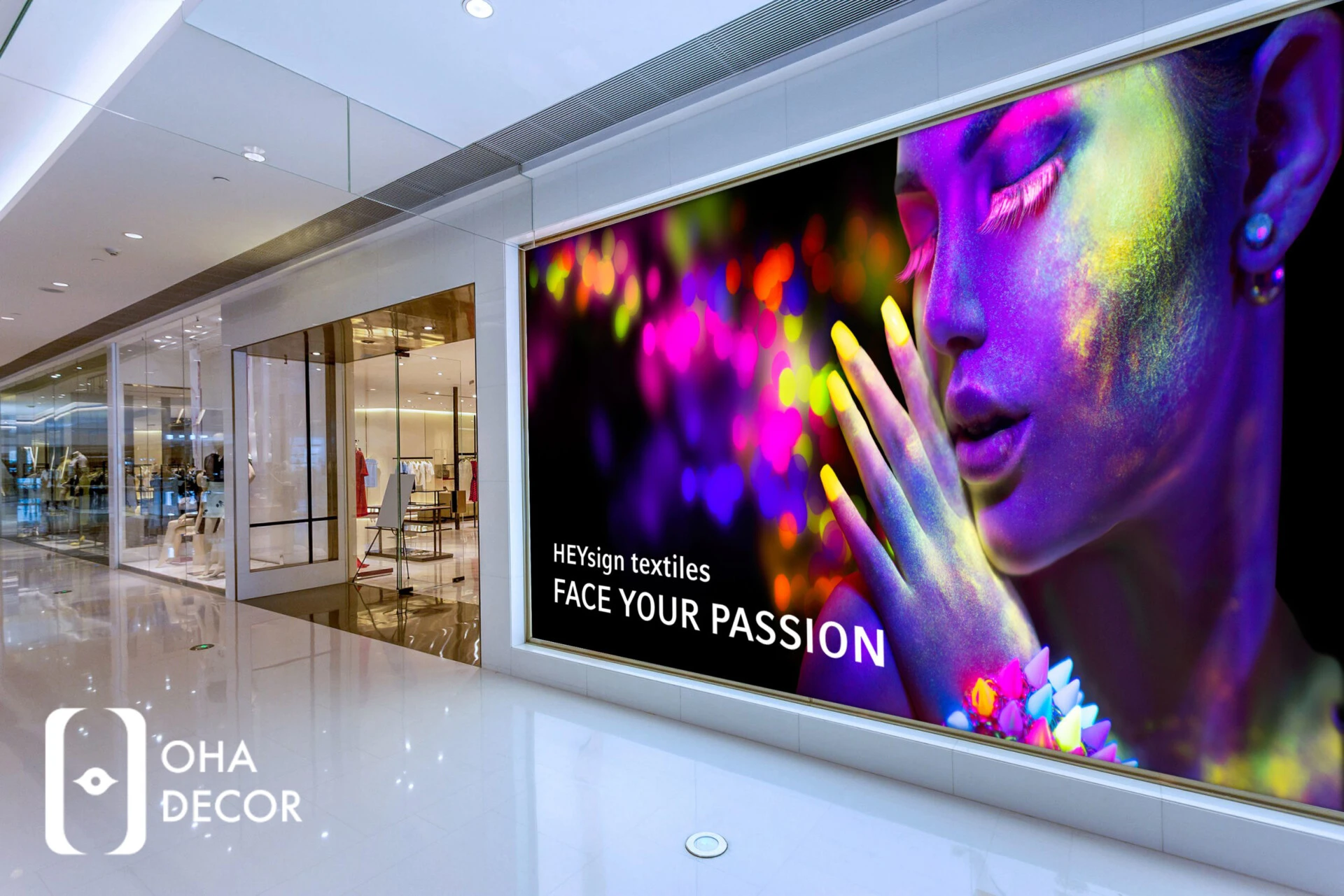 Backlit film Standee