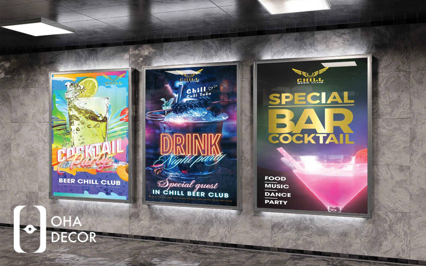 Backlit film Standee