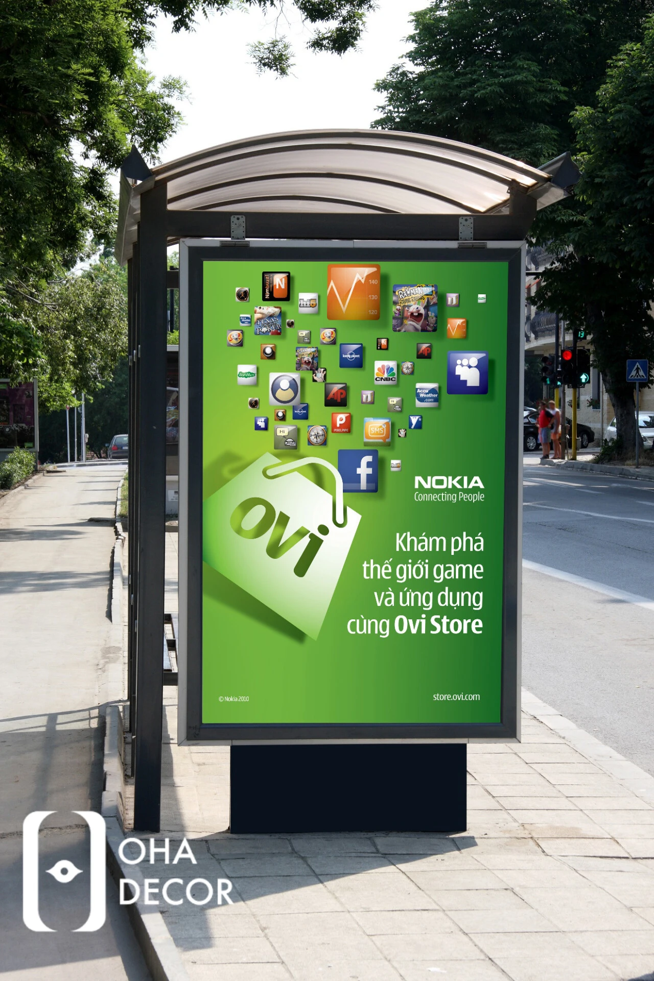 Backlit film Standee