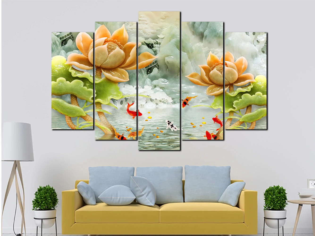 in kính UV phòng khách Hà Nội 