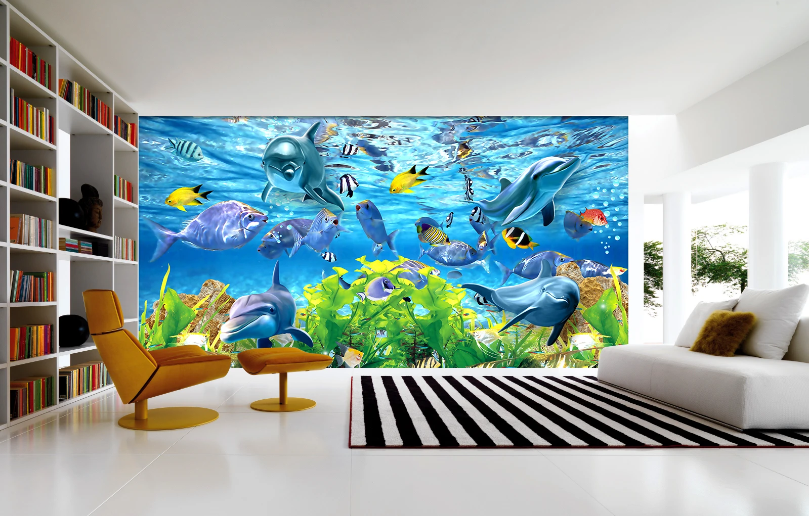 in kính UV phòng khách Hà Nội 